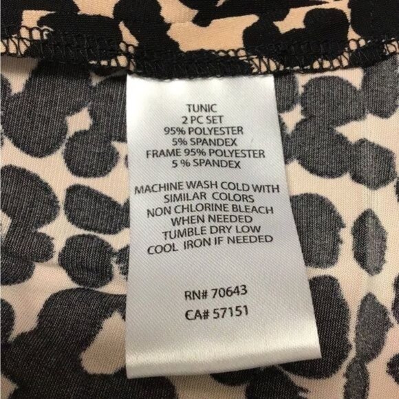 J. HOWARD Women’s Animal Print Stretch Back Zipper Tunic, size 16 - Picture 7 of 8